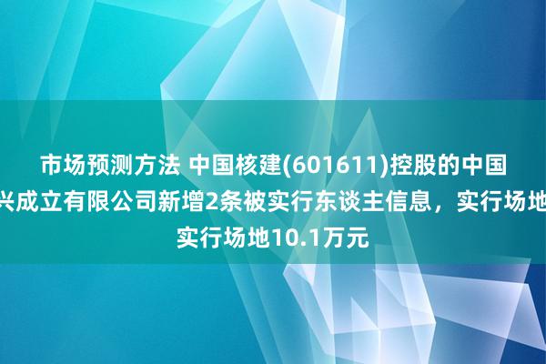 市场预测方法 中国核建(601611)控股的中国核工业华兴成立有限公司新增2条被实行东谈主信息，实行场地10.1万元