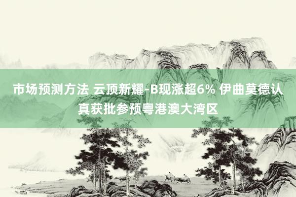 市场预测方法 云顶新耀-B现涨超6% 伊曲莫德认真获批参预粤港澳大湾区