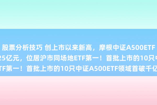 股票分析技巧 创上市以来新高，摩根中证A500ETF(560530)成交额冲破25亿元，位居沪市同场地ETF第一！首批上市的10只中证A500ETF领域首破千亿