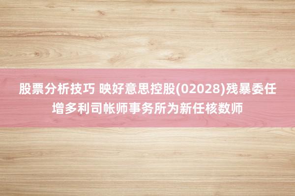 股票分析技巧 映好意思控股(02028)残暴委任增多利司帐师事务所为新任核数师