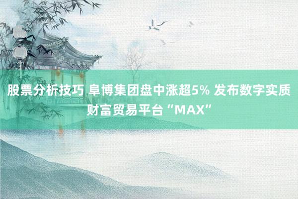 股票分析技巧 阜博集团盘中涨超5% 发布数字实质财富贸易平台“MAX”