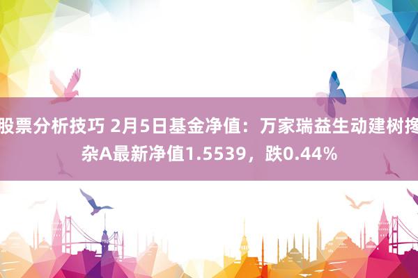 股票分析技巧 2月5日基金净值：万家瑞益生动建树搀杂A最新净值1.5539，跌0.44%