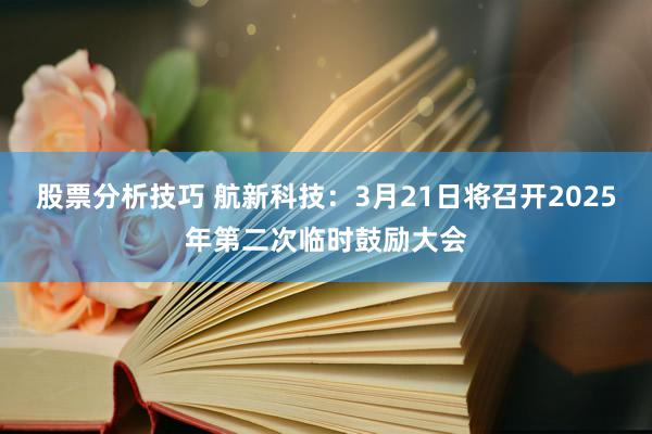 股票分析技巧 航新科技：3月21日将召开2025年第二次临时鼓励大会